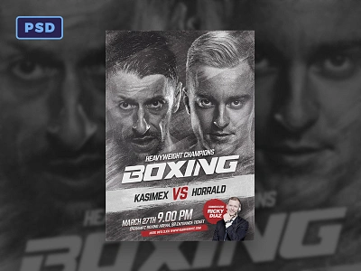 Boxing Flyer Template banner boxing championship flyer flyer template graphicriver mma photoshop poster poster template sport ufc