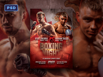 Boxing Match Flyer Template boxing flyer template graphicriver mma photoshop poster template psd sport tournament ufc