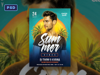 Summer Vibes Flyer Template