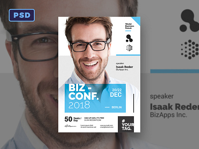 Seminar Flyer Template company conference congress corporate creative market event flyer photoshop poster seminar template