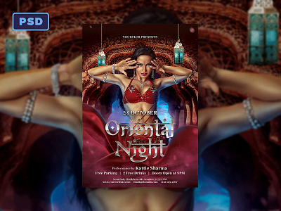Oriental Night Flyer Template