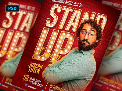 Stand Up Comedy Flyer Template