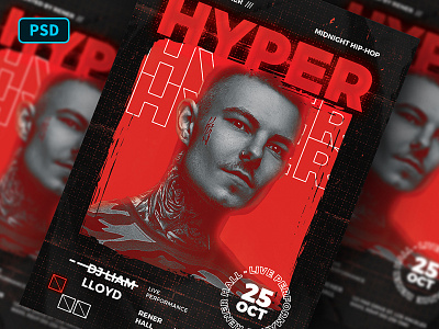 Hip Hop DJ Flyer Template