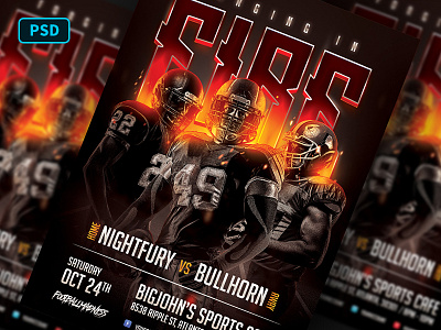 Football Night Flyer Template