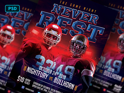 Football Game Flyer Template