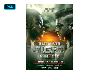 Boxing MMA Poster Template