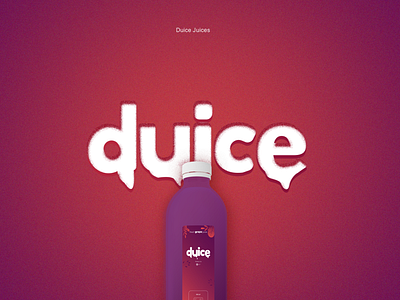 Duice Juices label design