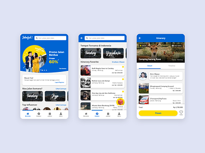 JalanYuk - Trip Planner Apps UI