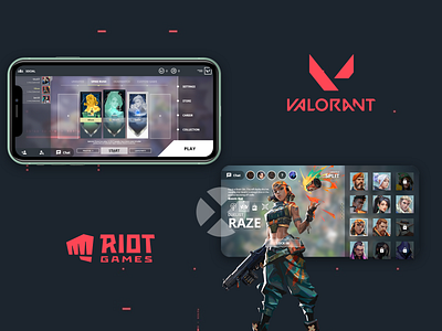 Valorant - Mobile Game UI Design