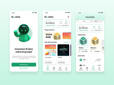 Blockbit - Stacking & Crypto Market Product Design