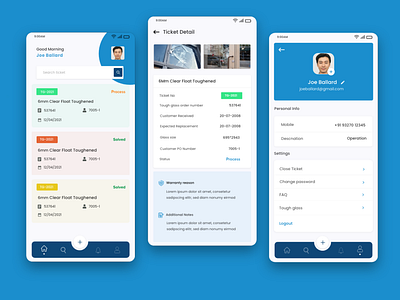 Customer care - Mobile app concept