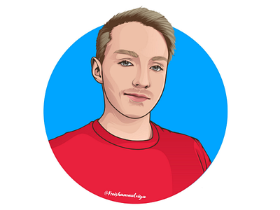 New cartoon portrait Avatar made by me. art avatar cartoon drawing graphicdesign portrait twitch vector