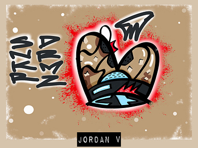 Jordan V x _SNKRDRMZ design illustration