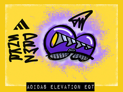 Adidas Elevation EQT x _SNKRDRMZ design illustration