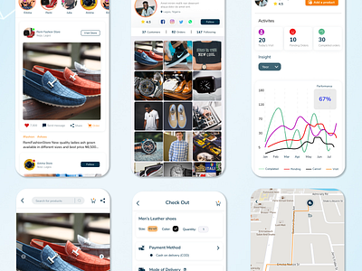 Social Commerce App app commerce design disgner e commerce instagram marketplace mobile social ui ux