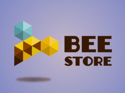 The Bee Store logo Proposal bee ecommerce logo logodesign logotype