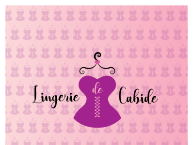 Lingerie de Cabide logo Proposal bra corset espartilho hanger lingerie logodesign logotype