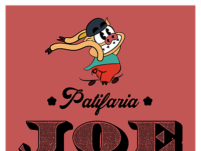 Patifaria Joe Logo and Mascot Proposal cartoon classic logodesign logotype mascot rubberhose vintage vintage logo