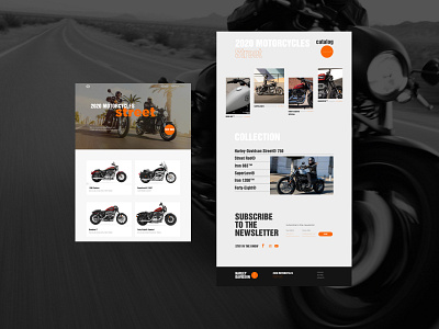 WEBSITE Harley-Davidson bike bike ride brand brand design branding concept design designer minimal minimalism site typography ui ux web web design webdesign website website design