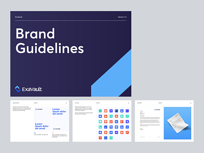 ExaVault – Brandbook by Ilya Fisiuk on Dribbble