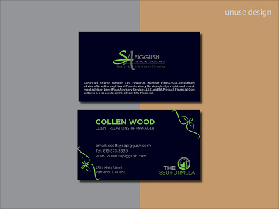 minimal business card design