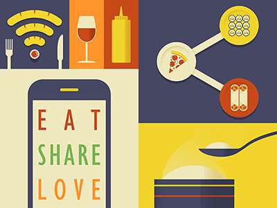 Eat Share Love eat food love share sharethis wifi