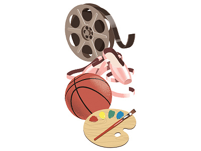 Oxford University Press - Smart Choice ballet slippers basketball film reel palette