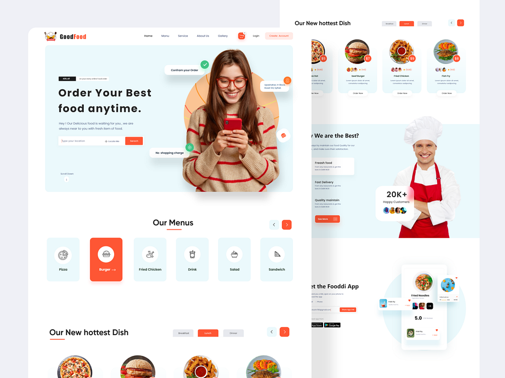 Food Web UI Exploration by Tazrin on Dribbble