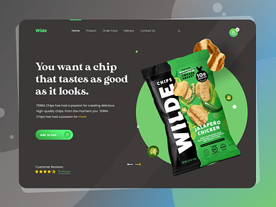 Wide Web UI Exploration chiips designer flavor home page landing page marketing mockup modern product design product page tamplate tazrin ui uidesign uiux uiux design ux webpage website website design