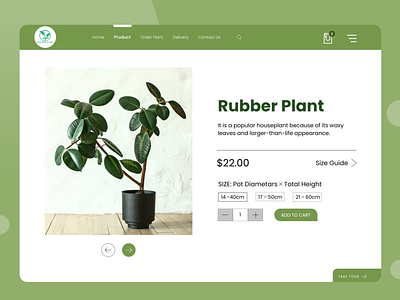 Product Page UI Design Exploration cool design design ecommerce website illustration indoor plant website minimal design plant design plant website popular shot product design product website shop website tazrin trendy ui uiux ux website