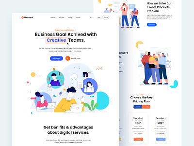 Digital Agency Landing page Design