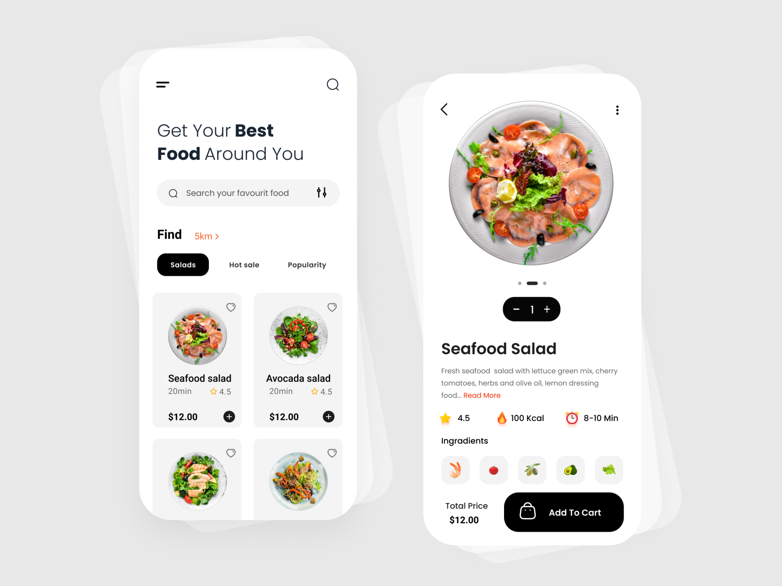 Food Ordering App UI Design by Mst Tajrin Nahar on Dribbble