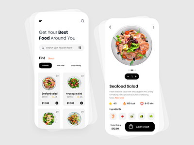 Food Ordering App UI Design