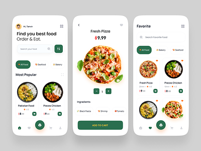 Food Delivery App UI Design