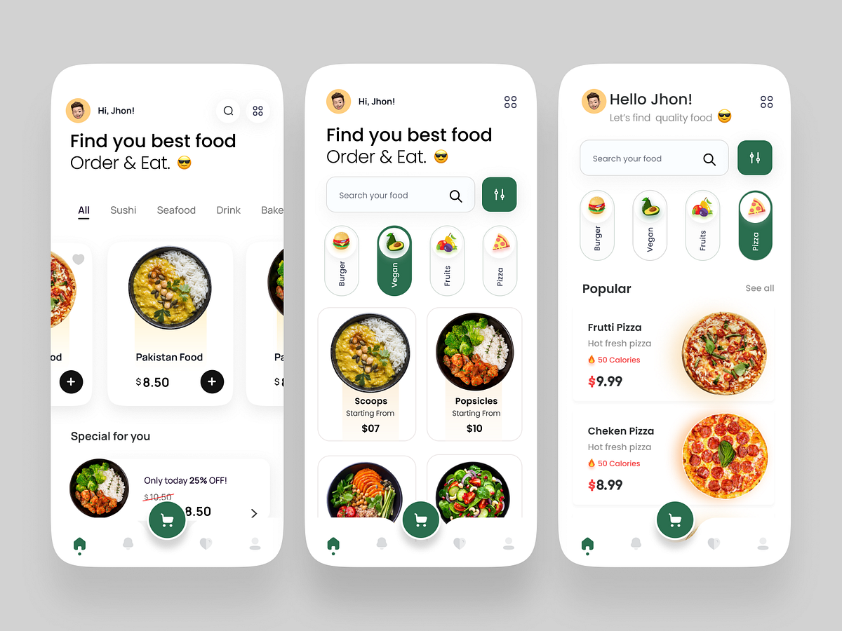 Food Menu App designs, themes, templates and downloadable graphic ...