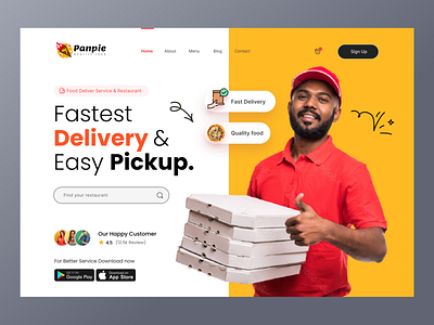 Food Delivery Landing page