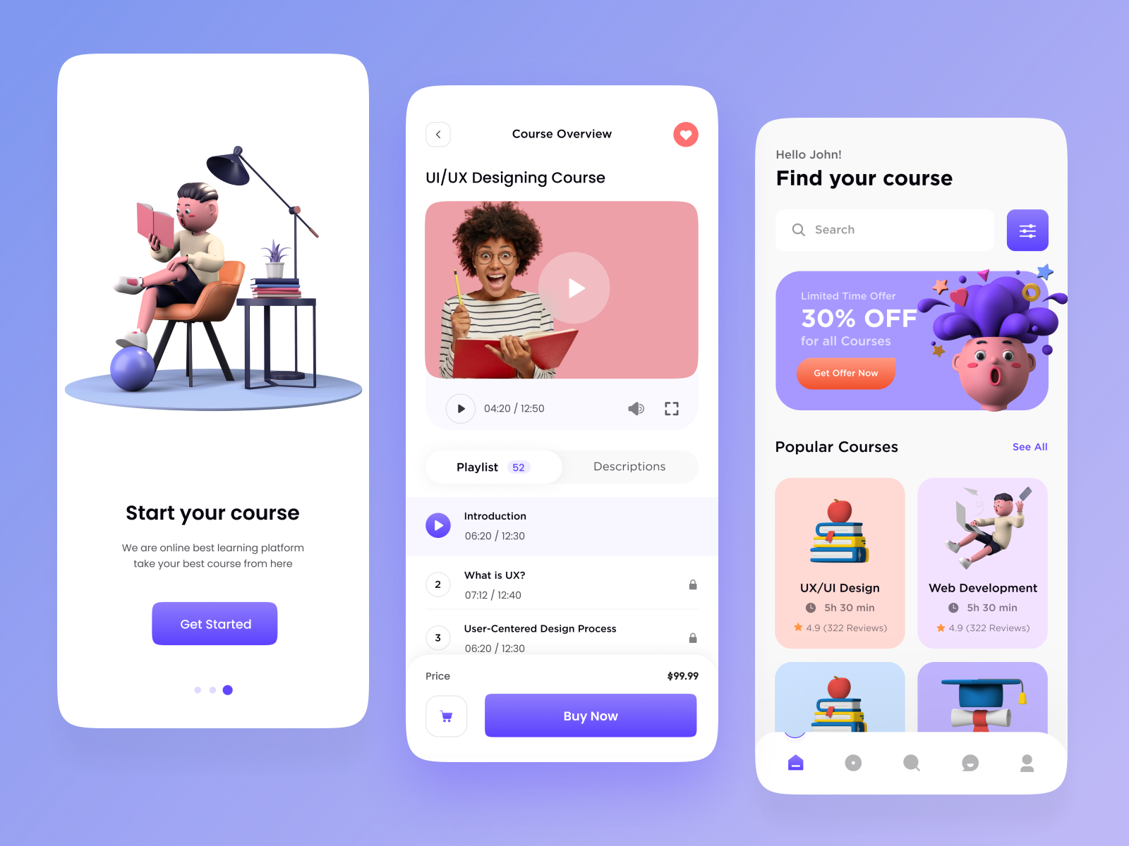 Dribbble - education app ui.png by Mst Tajrin Nahar