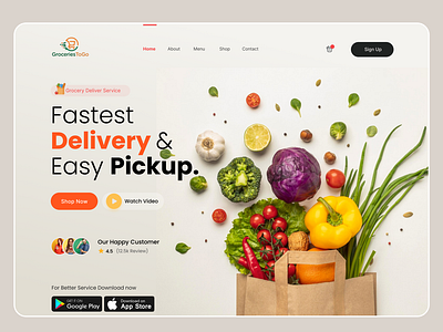 Grocery shop Website UI