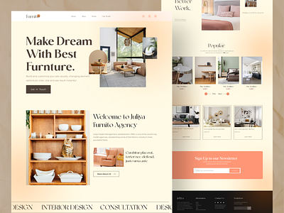Furniture e-commerce website Design UI