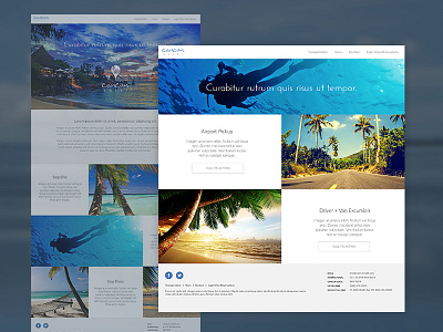 Website Design for Vacation Service Provider flat website