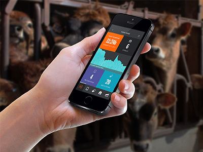 Quick Mockup for Cattle Farmer Application farming ios mobile