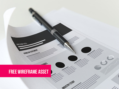 UX Case Study / Free Wireframe Asset EPS