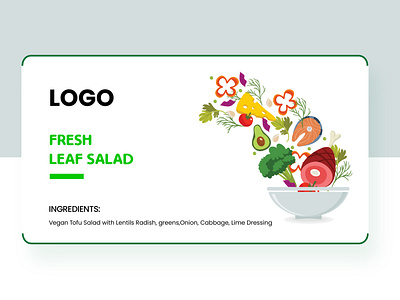 Label Sticker Design For Salad | Food Packaging | Salad | branding food food packaging graphic design healthcare illustration salad