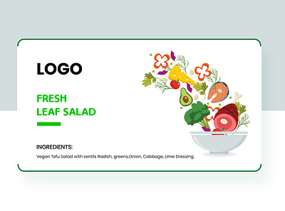 Label Sticker Design For Salad | Food Packaging | Salad | branding food food packaging graphic design healthcare illustration salad