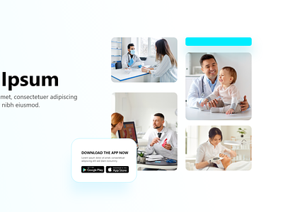 Download The App Banner Image banner download the app now health healthcare landing page ui