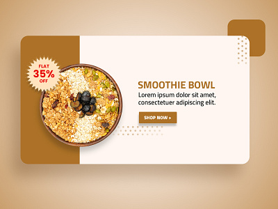 Smoothie Bowl Banner Design