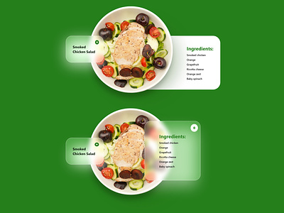 Salad Post With Ingredients banner branding graphic design post social media ui