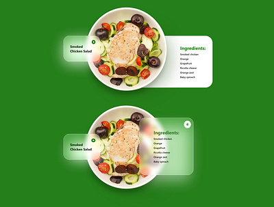 Salad Post With Ingredients banner branding graphic design post social media ui