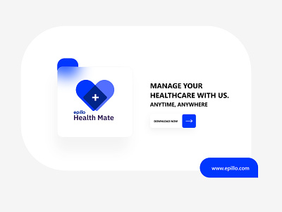 Epillo Health Mate App | HealthHUB | Freshwey branding download the app now epillo freshwey graphic design healthhub healthy lifestyle heathmate ui