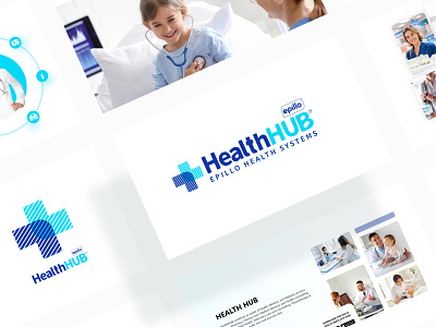 HealthHUB Logo Mockup branding graphic design health health icon icon logo mockup ui